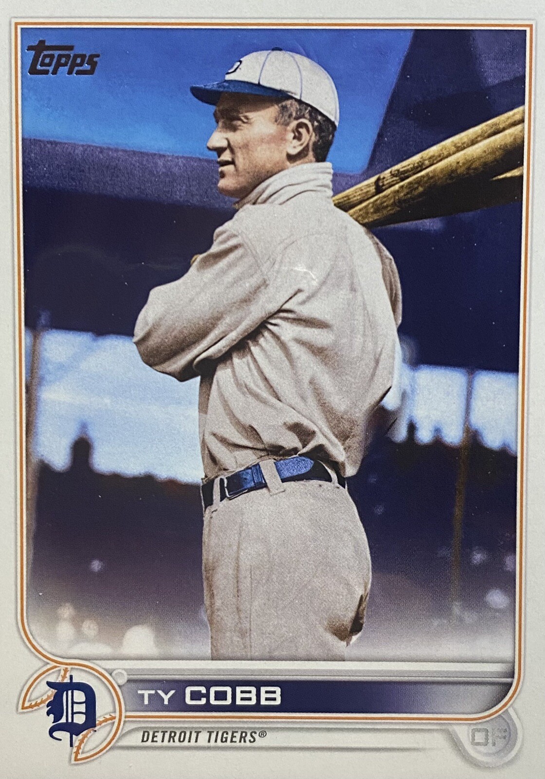 2022 Topps Update Ty Cobb Short Print Photo Variation SP US204 Detroit Tigers