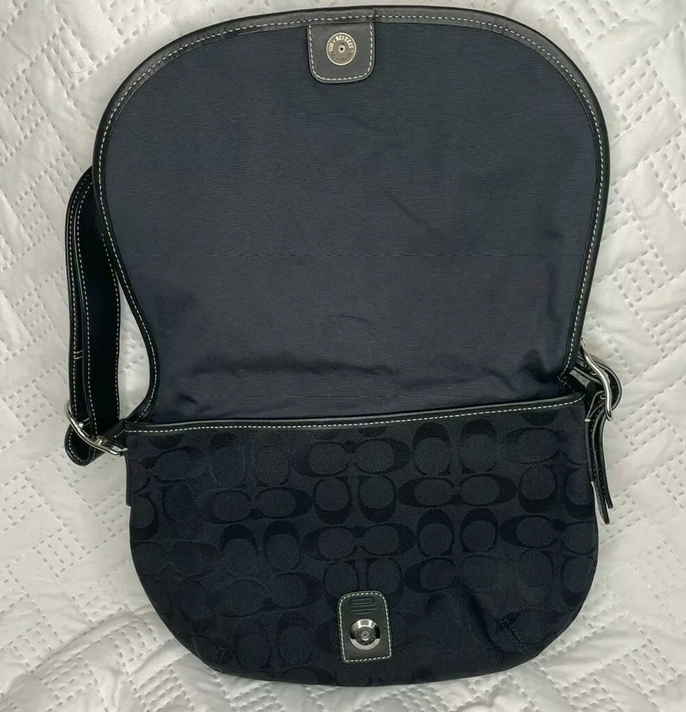 Coach small sales purse black