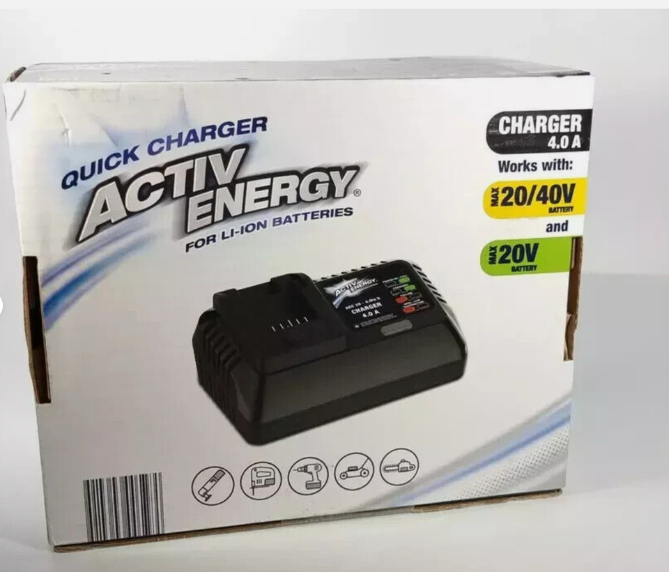 Ferrex Activ Energy 20v 2Ah Battery + Battery Charger For Ferrex Tools ...
