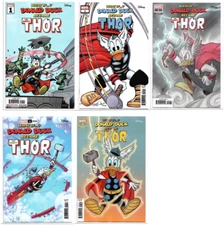 What if . . .? Donald Duck Became Thor #1 Cover A B C D E Set LOT 2024