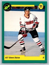 1991 Classic Draft Picks Steve Staios Rookie St. Louis Blues RC #24