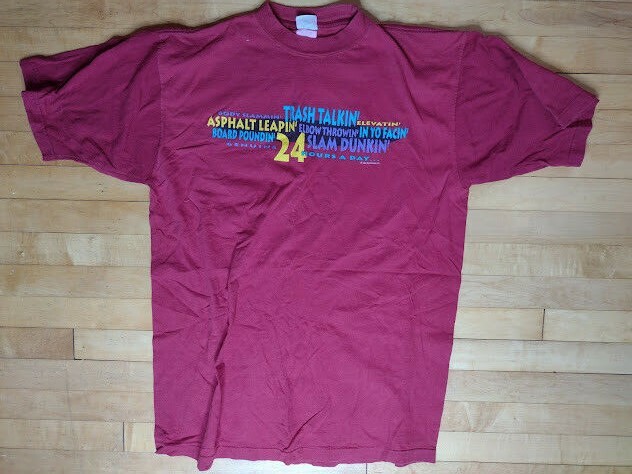 Vintage Sun Sportswear Hoop Head Any Questions Basketball 90s T Shirt Size XLT