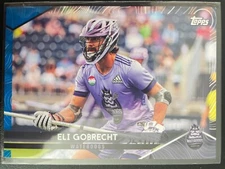 Eli Gobrecht 2022 Topps Premier Lacrosse League PLL Blue Parallel Card #'d/99