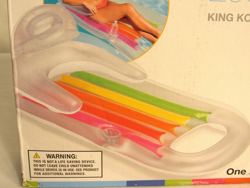 Intex King Kool Swimming Pool Lounge with Headrest & Cupholder 58802WA - Picture 2 of 5
