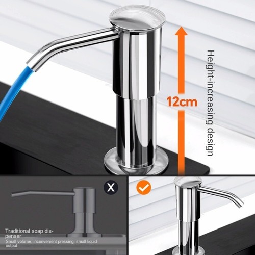 360° Rotation In Sink Soap Dispenser Anti-rust Kitchen Soap Dispenser Bathroom - Picture 10 of 14
