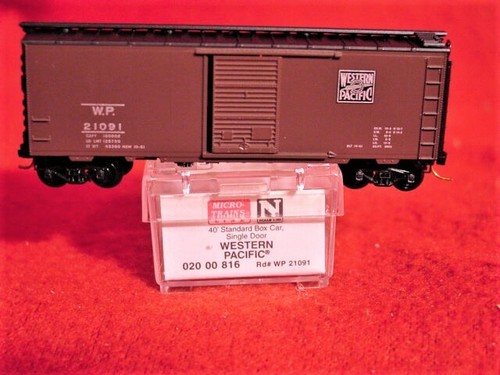 MTL 20816 WESTERN PACIFIC 40' Box Car 'Feather Logo' #21091 'NUEVO' ESCALA N | Zustand: New