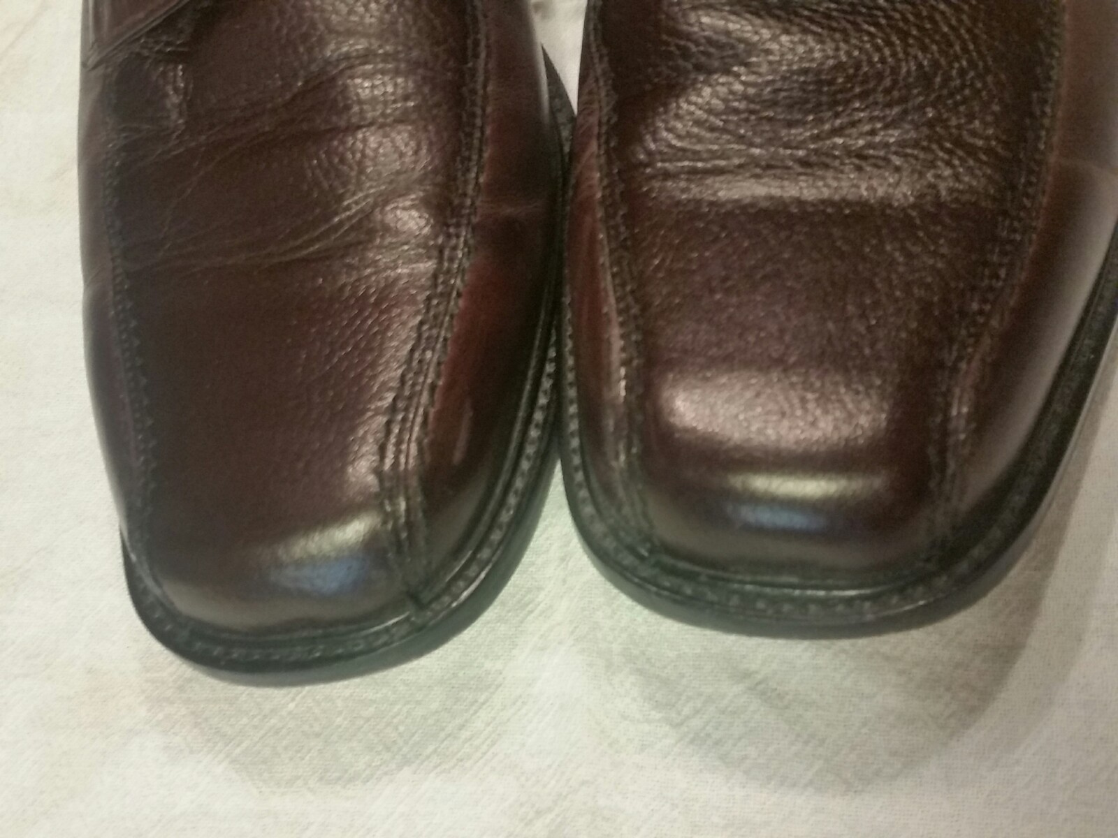 SAOLA Scarpe Bostonian da uomo taglia US 11 EU 44 marroni First Flex top in pelle e suola cravatta