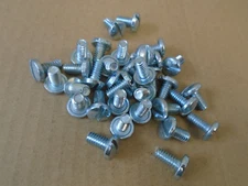50 Slotted Drive Pan Head 1/4"-20 x 1/2" Zinc Finish Steel Machine Screw 3327
