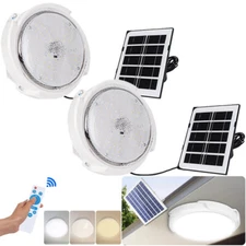 1-4 Pack Solar LED Pendant Lights with Remote - Waterproof Indoor/Outdoot Use