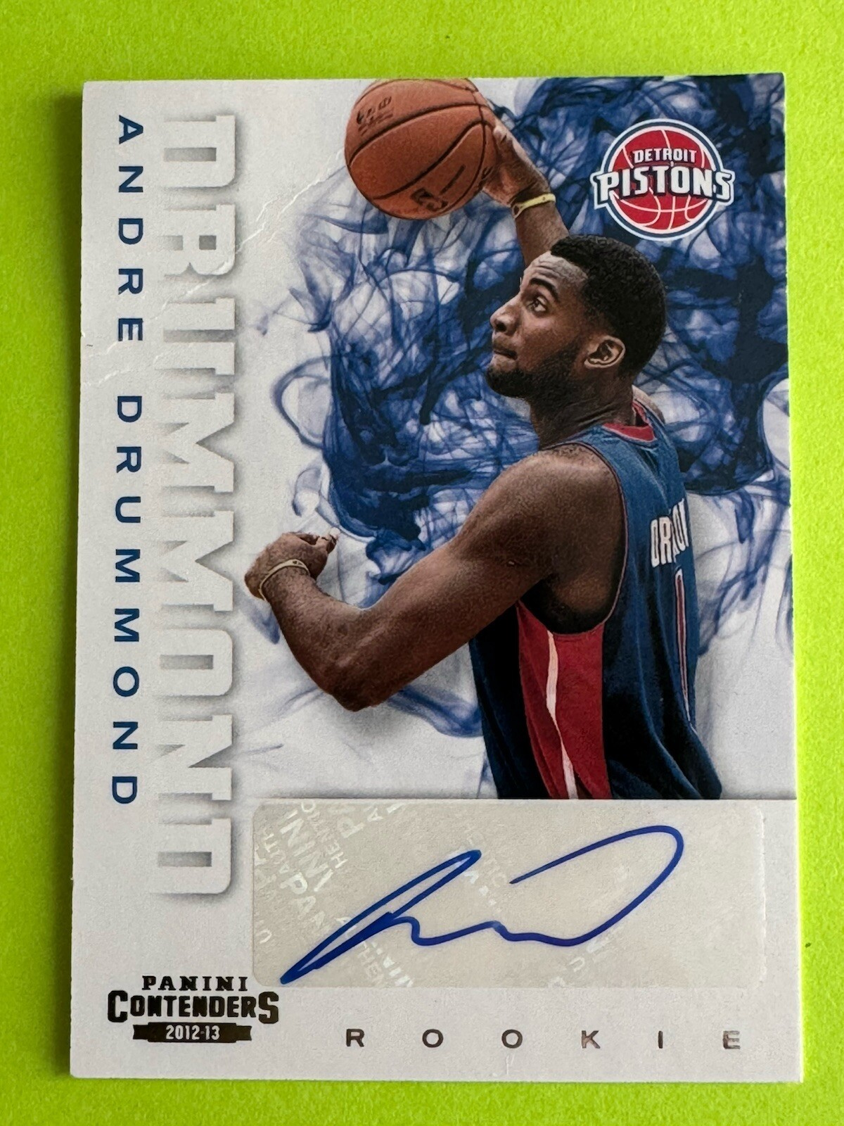 Andre Drummond 2012 Panini Contenders #208 RC Rookie Auto Autograph