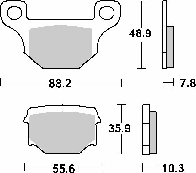 Plaquettes de frein KH93 Street Ceramic noir pour stopper l'usure prématurée