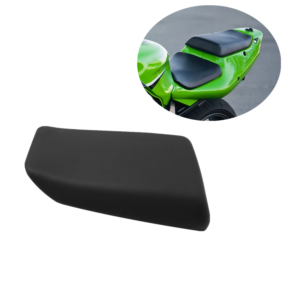 Cojín de asiento de pasajero trasero negro apto para Kawasaki Ninja ZX7R ZX-7R 1996-2003 Foto 4 de 4