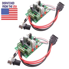6V 12V 24V PWM DC Motor Speed Controller Reversible Switch Adjustable 2pcs