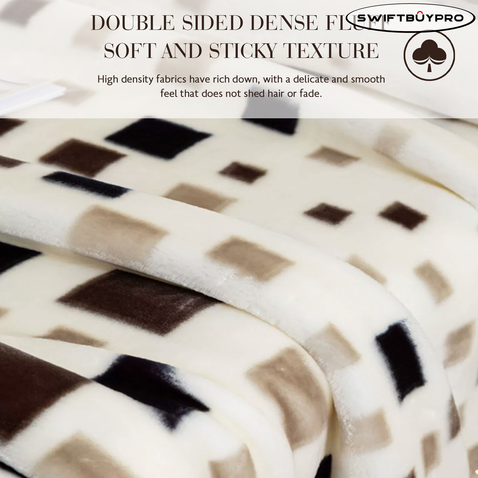 Thick Heavy Fleece Blanket 2 Ply 8.8/13/15.4lb Printed Silky Soft Warm