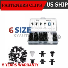 Car Body Bumper Rivet Retainer Fender Trim Molding Push Pin Clip Assortments 100