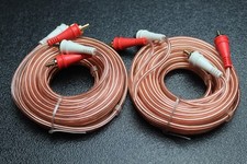 2 PCS 12 FT RCA WIRE AUDIOPIPE 2 CHANNEL CAR HOME AUDIO INTERCONNECT BMS-12