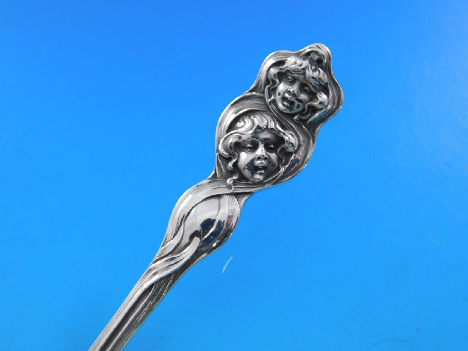 Cupid Sunbeams by Unger Sterling Silver Junior Childs Fork 6" Nouveau ...