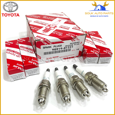 90919-01221 Genuine Toyota SPARK PLUG SET OF 4 Pcs DENSO SK20BGR11