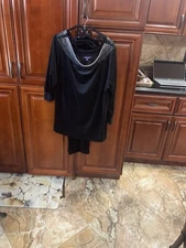 Romans  Black Velour 2 Piece Set Large 