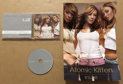 ATOMIC KITTEN it s ok w/ RARE MEGAMIX & VIDEO w/ POSTER CD Single USA seller
