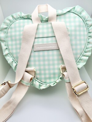 Stoney Clover Lane Mint Chip Green Heart Backpack Gingham  display picture 1