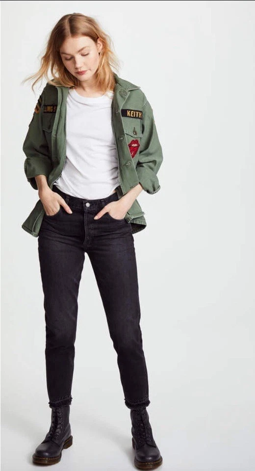 MADEWORN ROCK Rolling Stones 1975 Army Jacket - Image 2 of 4