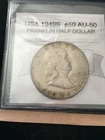 1949  S  USA, Franklin,  Half Dollar.