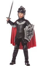 Black Knight Renaissance Medieval Warrior Child Costume