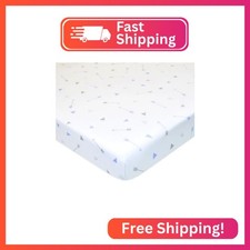 American Baby Company 100 Natural Cotton Fitted Mini Crib Sheet 38" x 24" - Sof