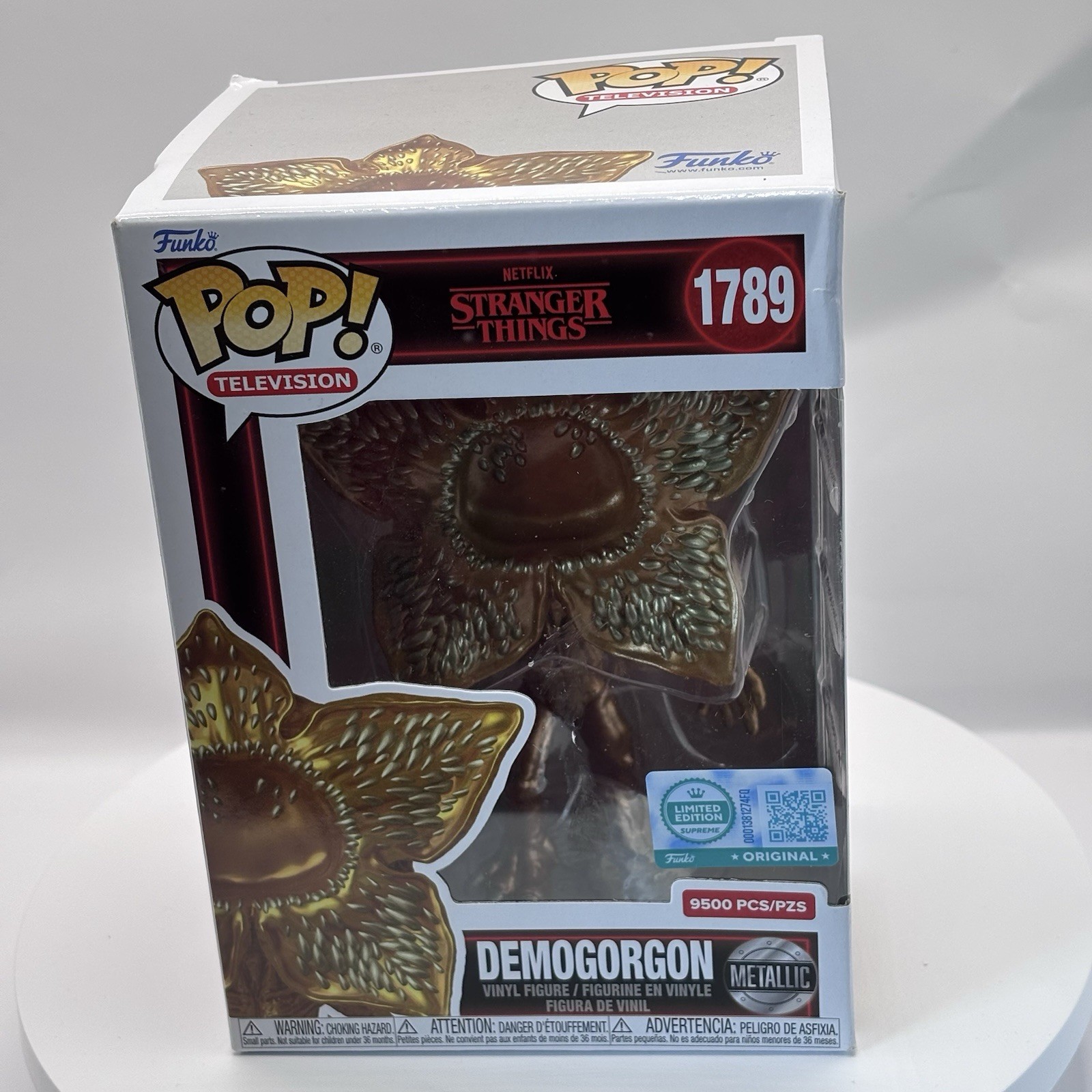 Funko Gold DEMOGORGON Metallic Stranger Things Pop #1789 LE Supreme 9500 pcs