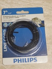 Philips Phone Line Cord 7 Feet Long Phone or modem connection 2.1 m
