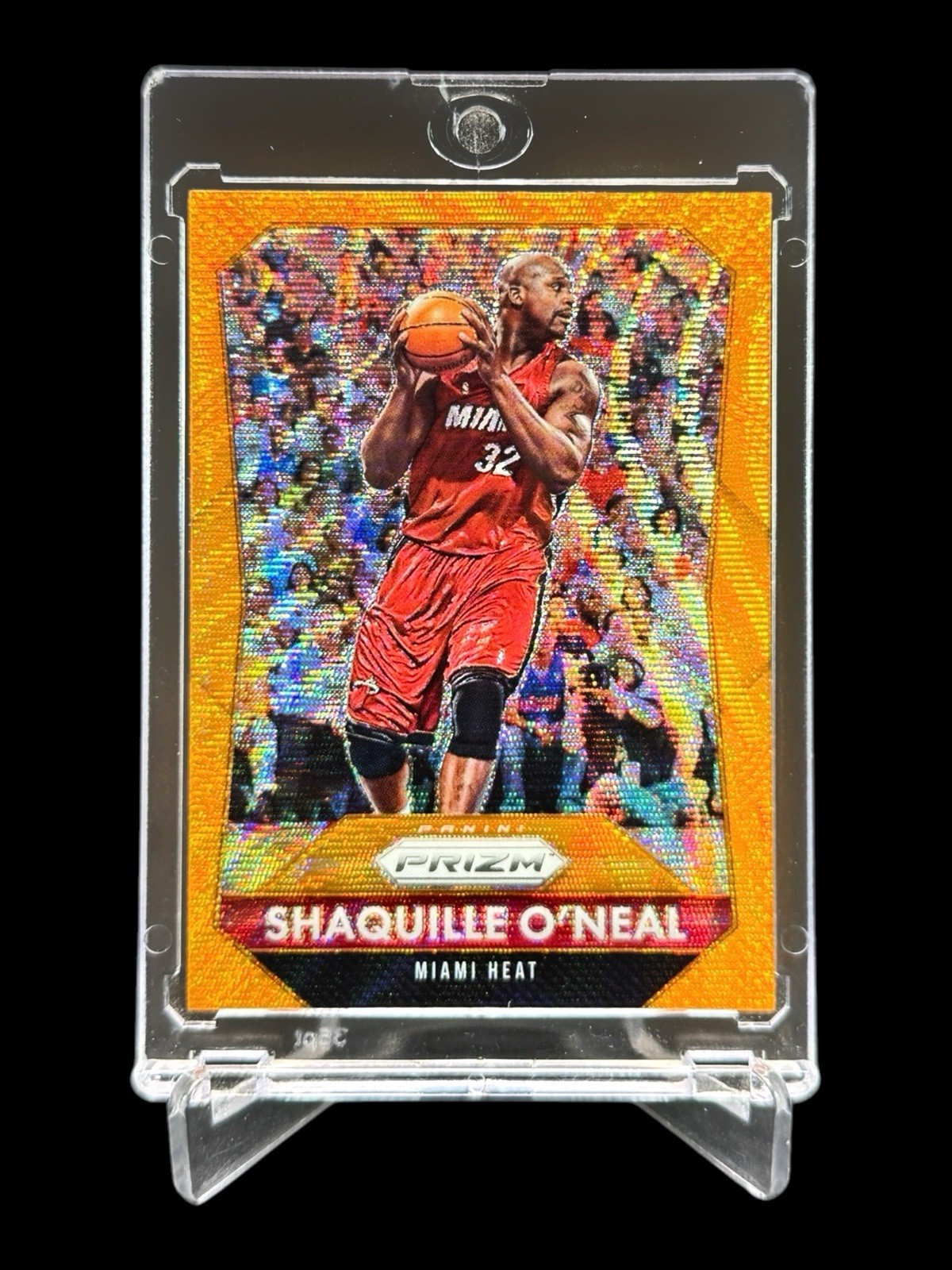 2015/16 Prizm SHAQUILLE O’NEAL ORANGE WAVE SSP REFRACTOR HOLO #284🔥RARE🔥