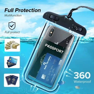 Pack Of Waterproof Phone Pouch Underwater Case Cover Universal Dry Bag Mobile - Image 1 of 4