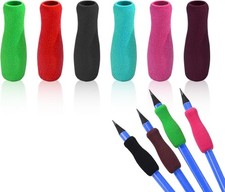 6Pcs Colour Special Supplies Foam Pencil Grips Soft Foam for Adults,Open Slip...