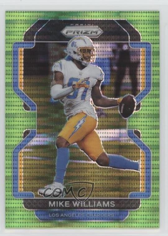 2021 Panini Prizm Neon Green Pulsar Prizm Mike Williams #167 0i37