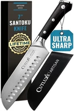 Cutluxe Santoku Knife 7" Chopping Knife