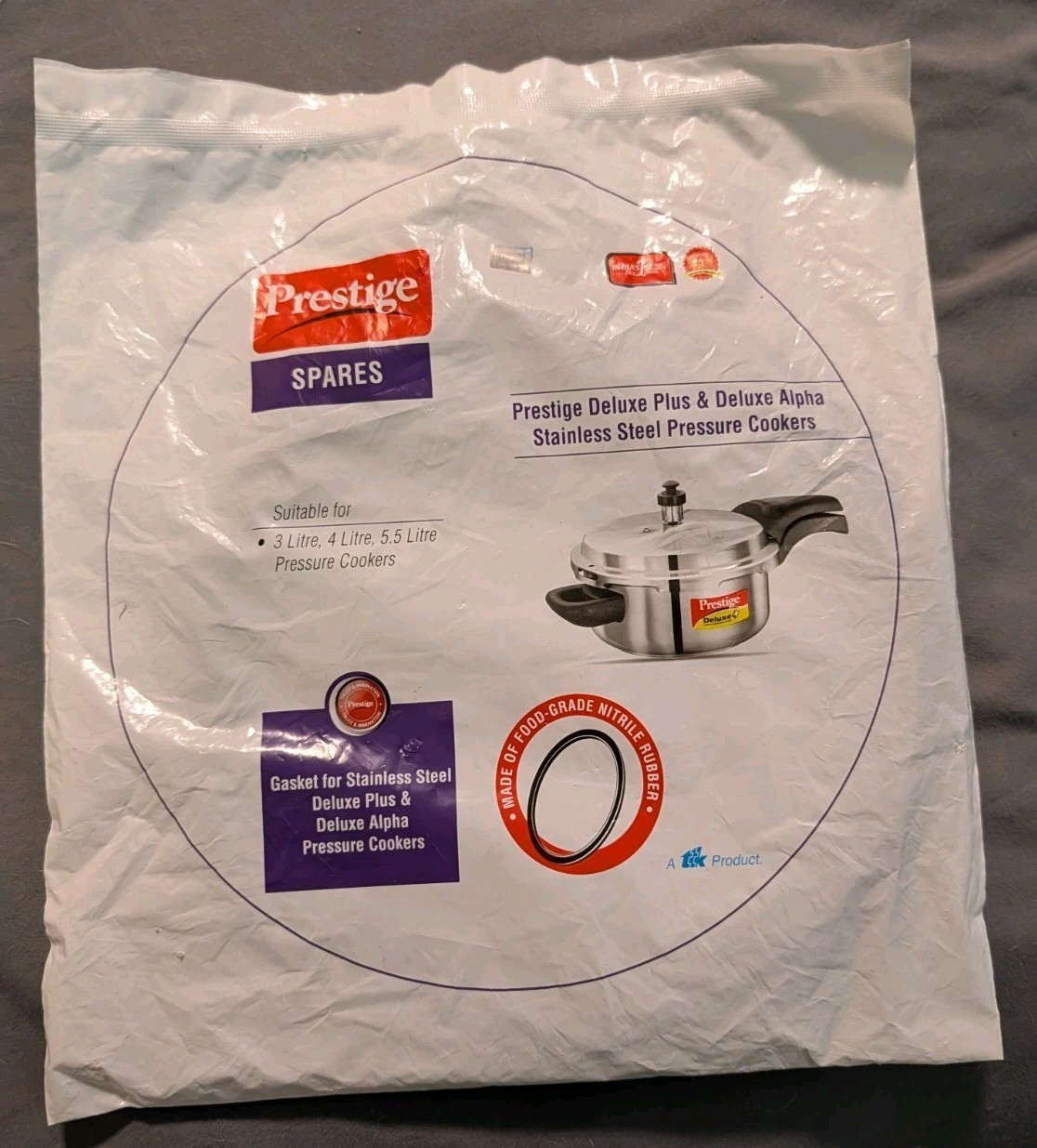 Gasket For 2,3 Litre Pressure Cookers