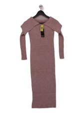 Nasty Gal Bodycon Midi Dress S in Pink