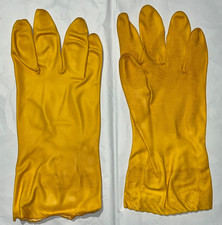 12 CHEMICAL RESISTANT HOUSEHOLD CLEANING DISHWASHING WATERPROOF RUBBER GLOVES XL