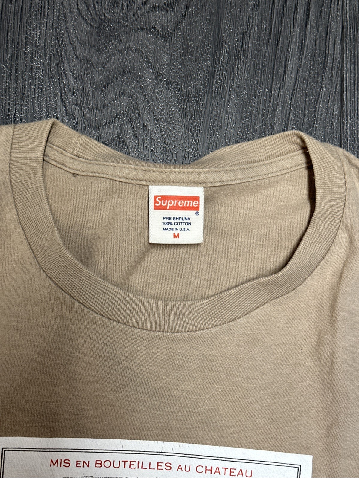 Supreme Chateau Lafite Supreme Tee Men's T-Shirt Size Medium FW16 thumbnail 3