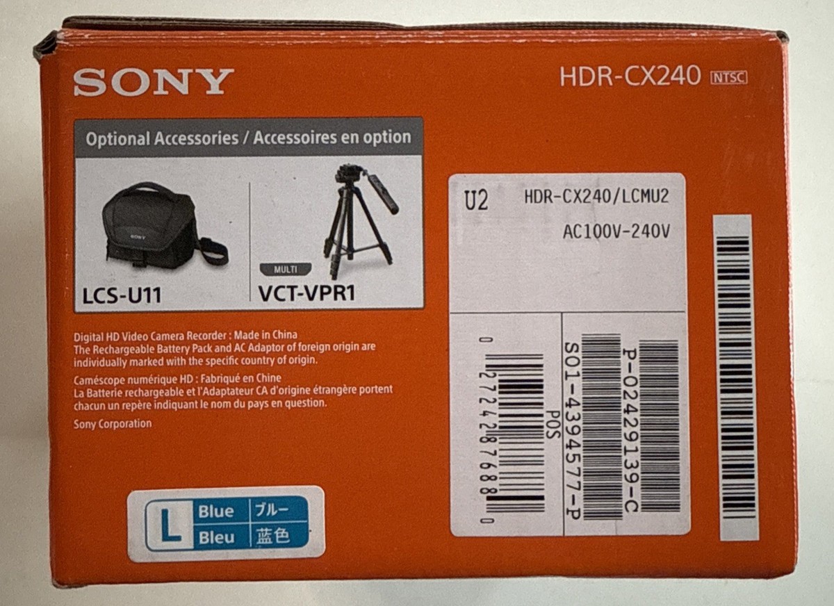 Sony Hdr-cx240 Full HD Handycam Camcorder With 8gb Deluxe