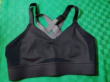 Brooks Drive Interlace Sports Bra 36 C/D High Impact Running BLACK 350082 NEW