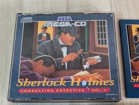 Sherlock Holmes Consulting Detective Vol II Sega CD Complete & Newspaper Vgc