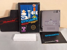 NES- GYROMITE: CIB- 5 Screw- Cleaned/Tested Works!-Intact Hangtag!!
