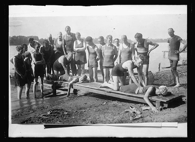 #ad Photo:Louisville Ky Red Cross Life Saving Corps Shafer Prone Pressure 1922 $13.49