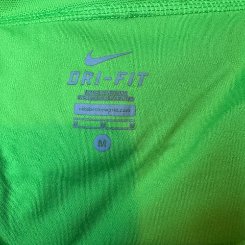 Nike Dri-FIT Running Shorts Women's Medium Green Athletic Gym Activewear - Picture 4 of 10