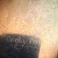 Vintage Toy Aluminum Cooky Pan Toy Cookware for Ages 4-7 8-11