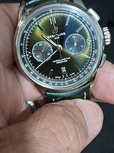 Breitling Bentley Premier B01 Chronograph 42 GREEN- Mens Watch AB0118A11L1X1