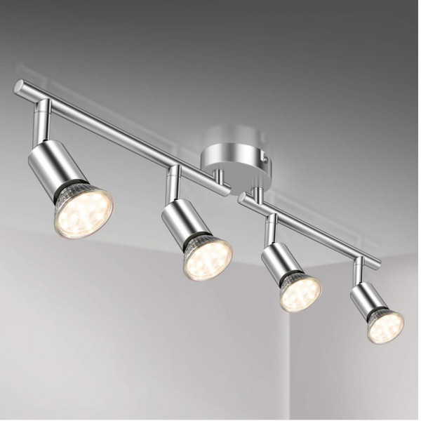 Led Deckenleuchte 4 Flammig Drehbar GU10 4W 400-image
