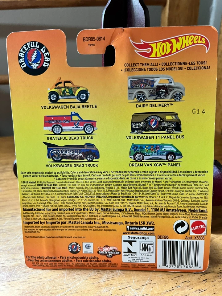 Hot Wheels 2013 Pop Culture Grateful Dead Dream Van XGW Panel - Image 2 of 2